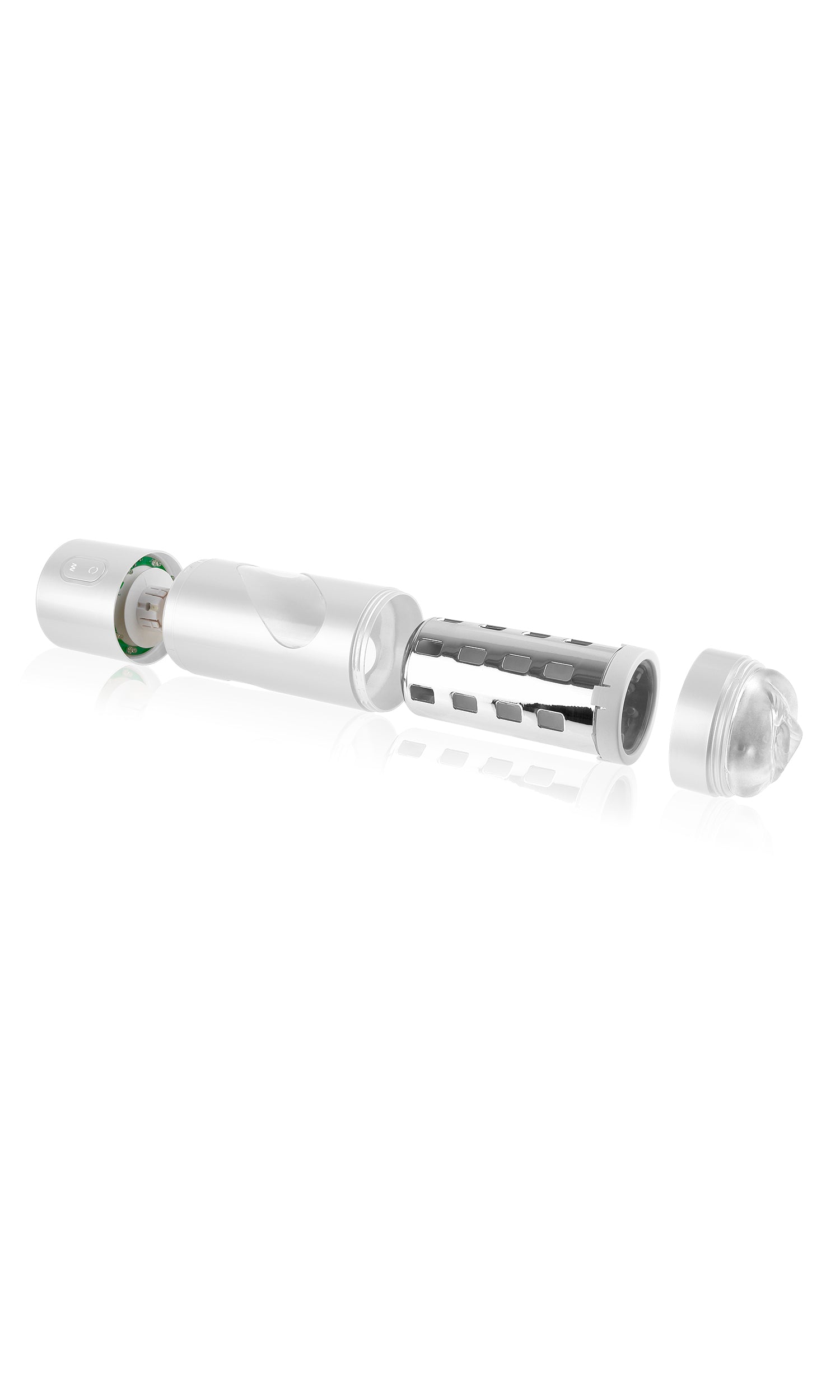 Pipedream Rechargeable Roto-Bator – Turbo Powered Male Masturbator – Silver