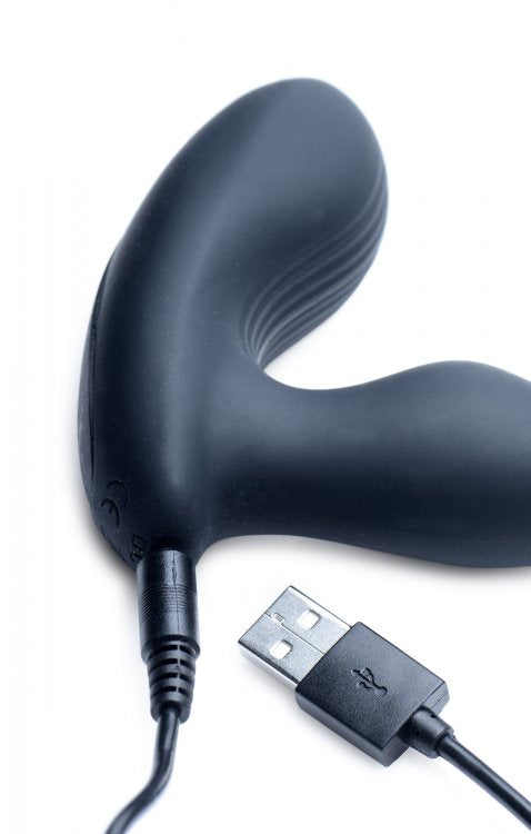 XR Brands 7x P-Milker Silicone Prostate Stimulator with Remote Control – Black
