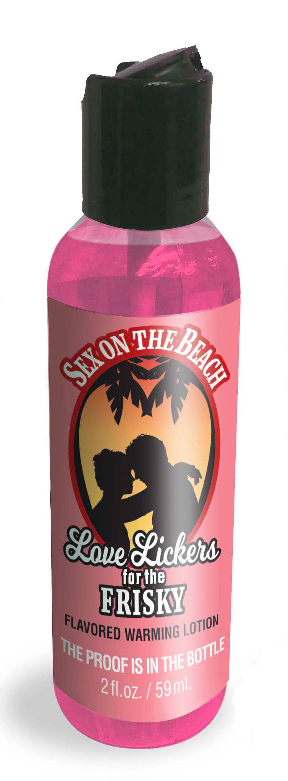 Love Lickers Edible Warming Massage Oil - Sex on the Beach - Red