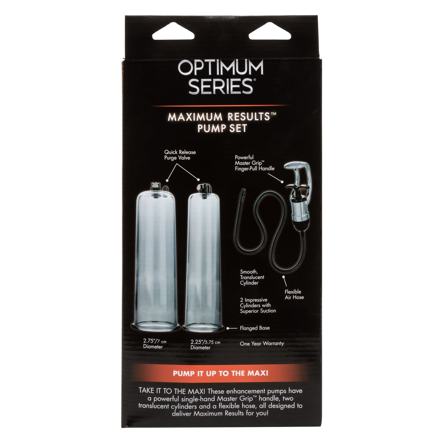 CalExotics Optimum Series Maximum Results Pump Set – Clear – Includes 2 Penis Pumps