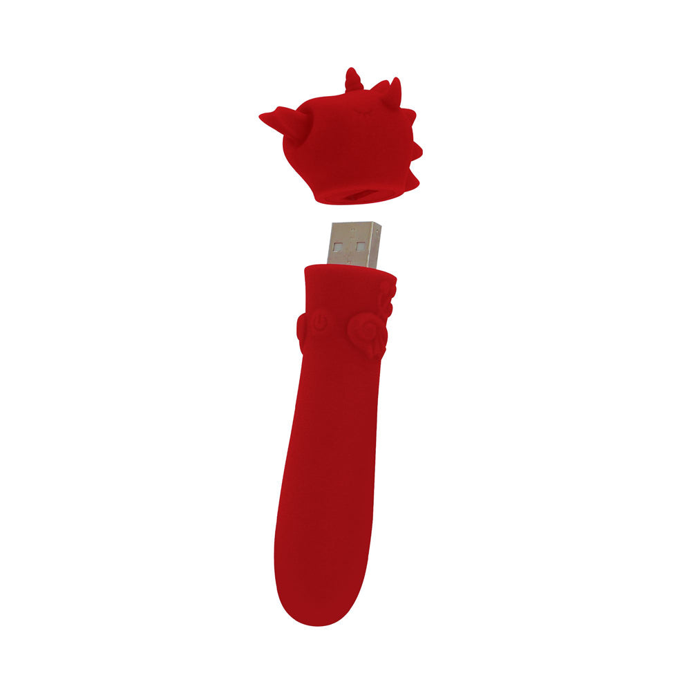 Unihorn Blaze Diablo USB Bullet Massager – Red