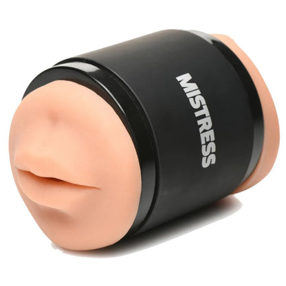 Mistress Double Shot Stroker - Mouth and Pussy Design - Tan
