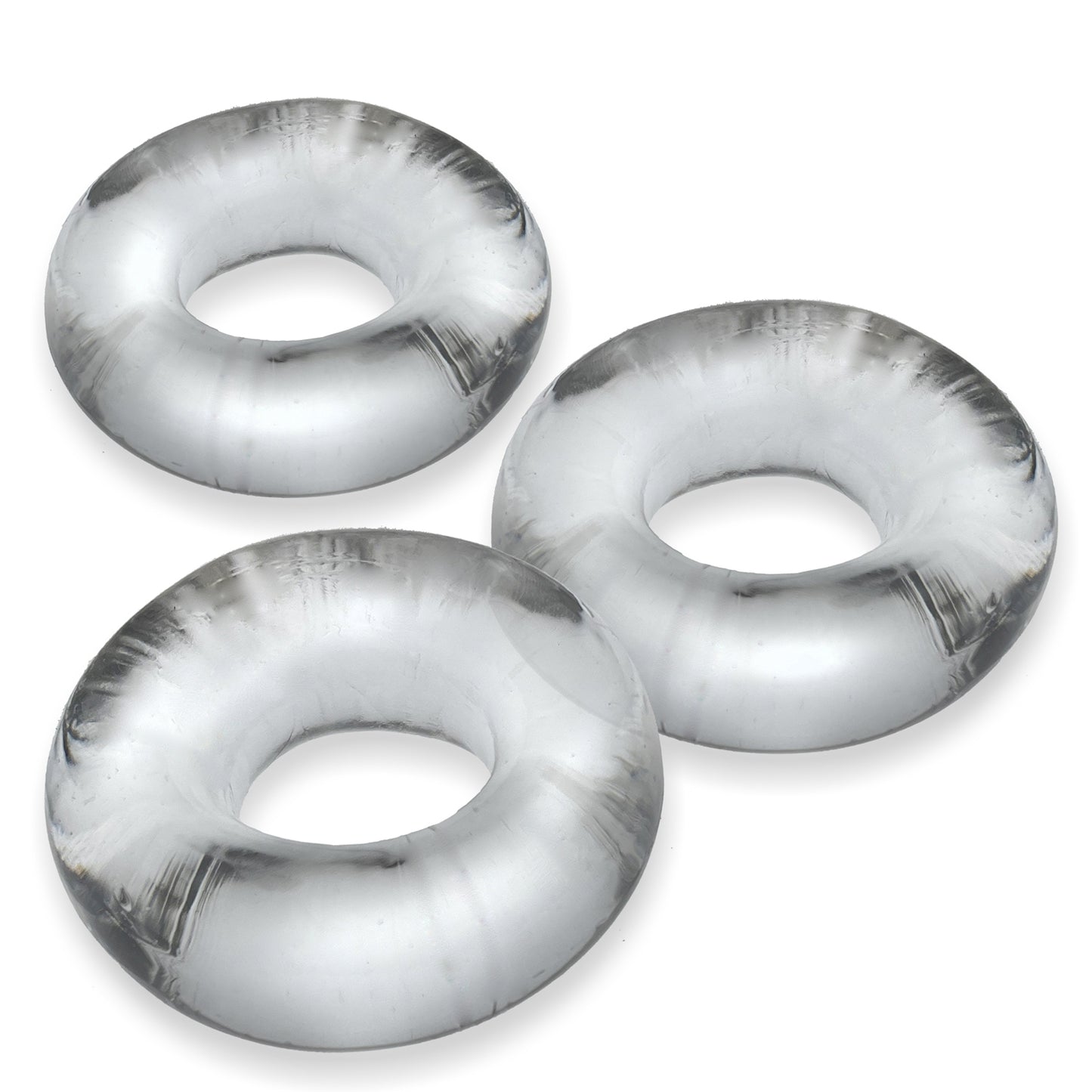 Oxballs Fat Willy 3-Pack Jumbo C-Rings – Clear