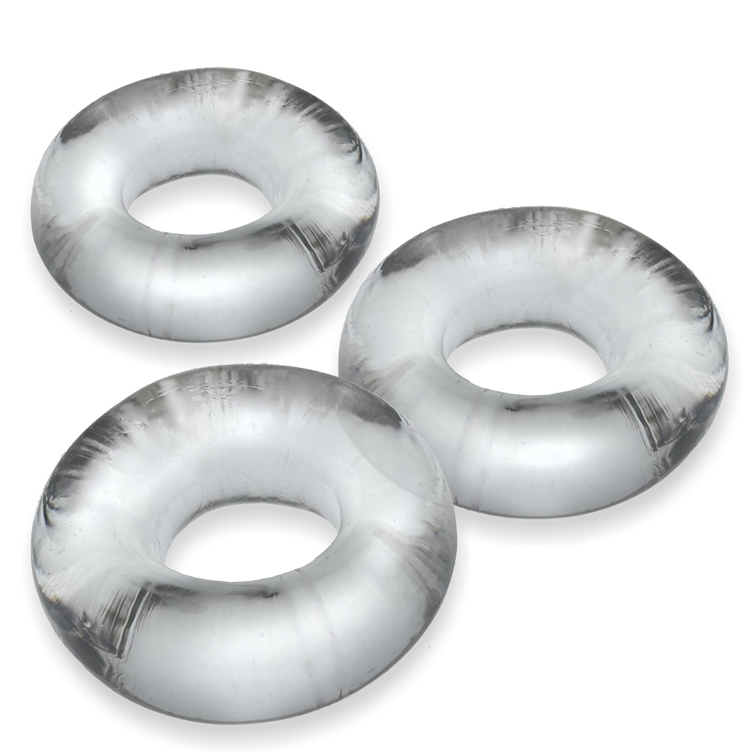Oxballs Fat Willy 3-Pack Jumbo C-Rings – Clear