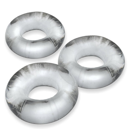 Oxballs Fat Willy 3-Pack Jumbo C-Rings – Clear