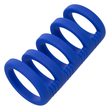 CalExotics Admiral Xtreme Cock Cage – Blue – Liquid Silicone Enhancer