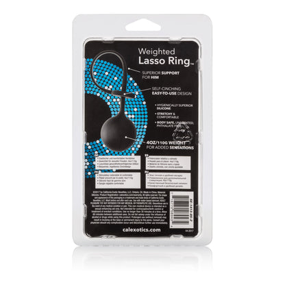 CalExotics Weighted Lasso Ring – Black – Stretchy and Comfortable Design