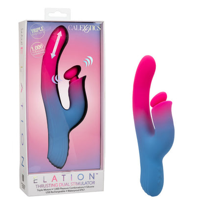 CalExotics Elation Thrusting Dual Stimulator – Multi-Function – Multi Color