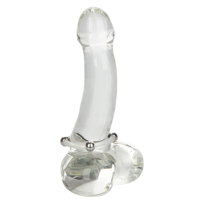 CalExotics Large Steel Beaded Silicone Ring – Supportive with Pleasure Beads – Black