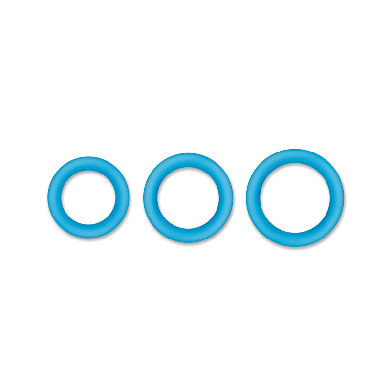 Firefly Halo Large Glow-in-the-Dark Cock Ring - Blue