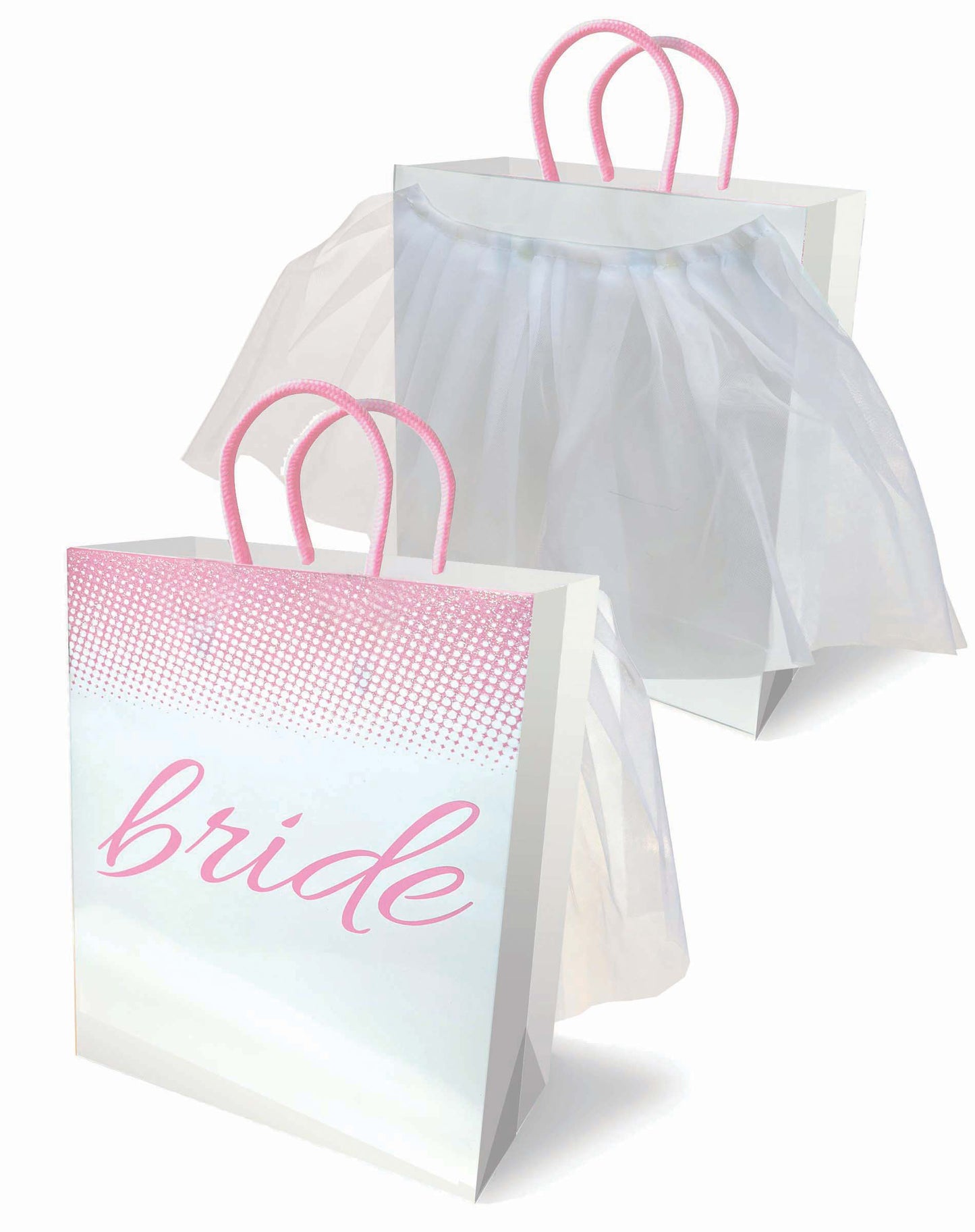 Little Genie Bride Gift Bag with Veil – Elegant White Design