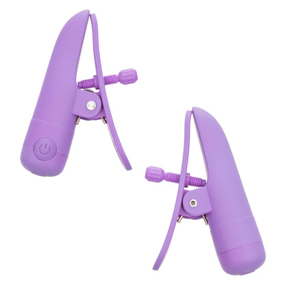 CalExotics Nipplettes Designer Clamps with Wireless Motor - Purple