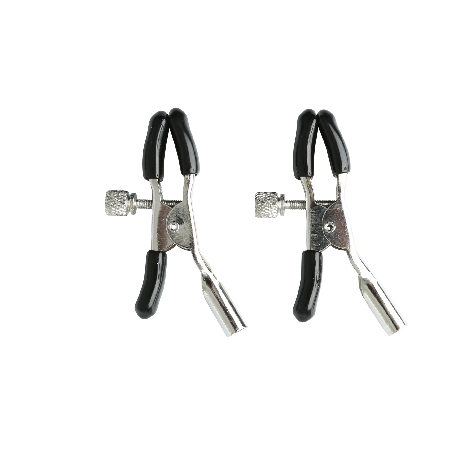Sportsheets Sex and Mischief Nipple Clips – Adjustable Black Clamps
