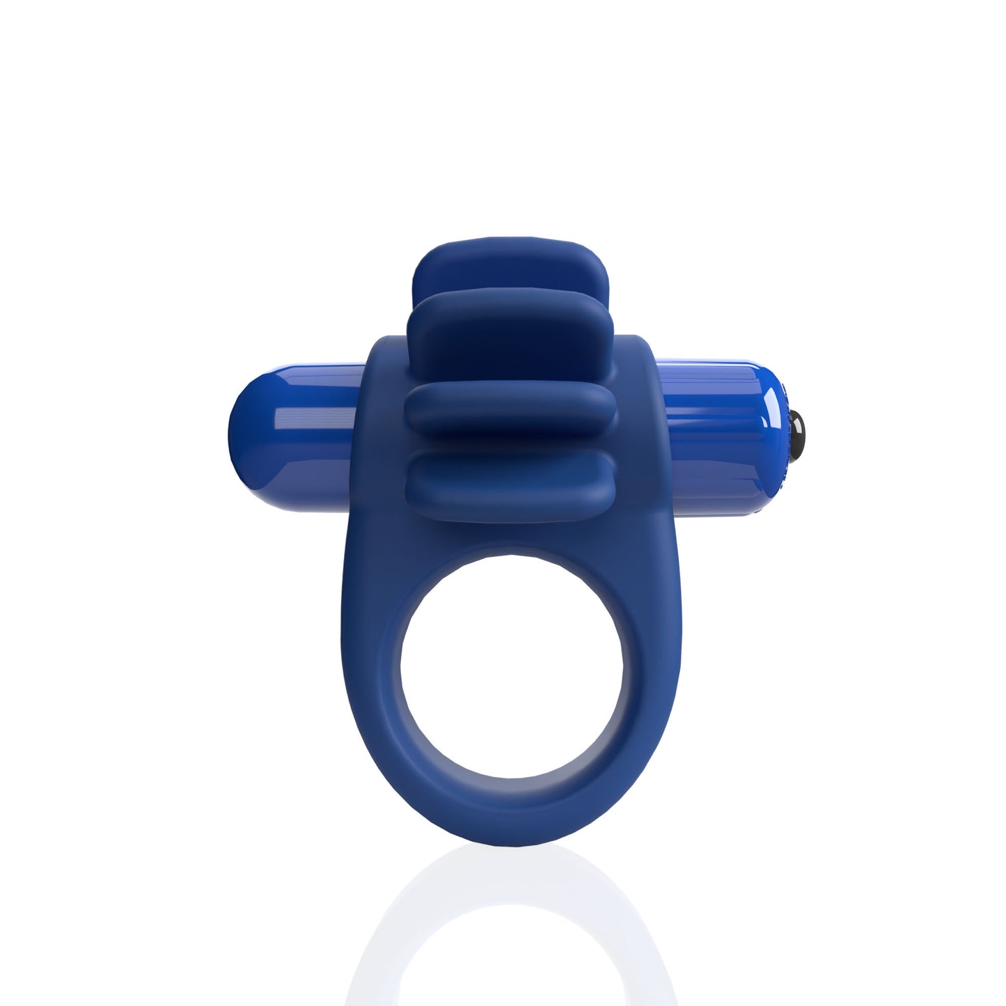 4B Skooch Vibrating Cock Ring with Flexible Fins - Blue