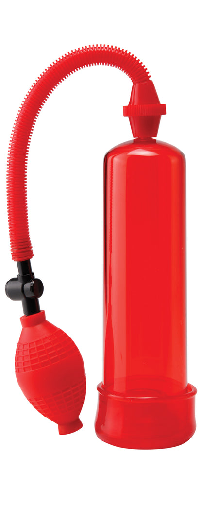 Pipedream Beginner Power Pump - Red - Suction Device