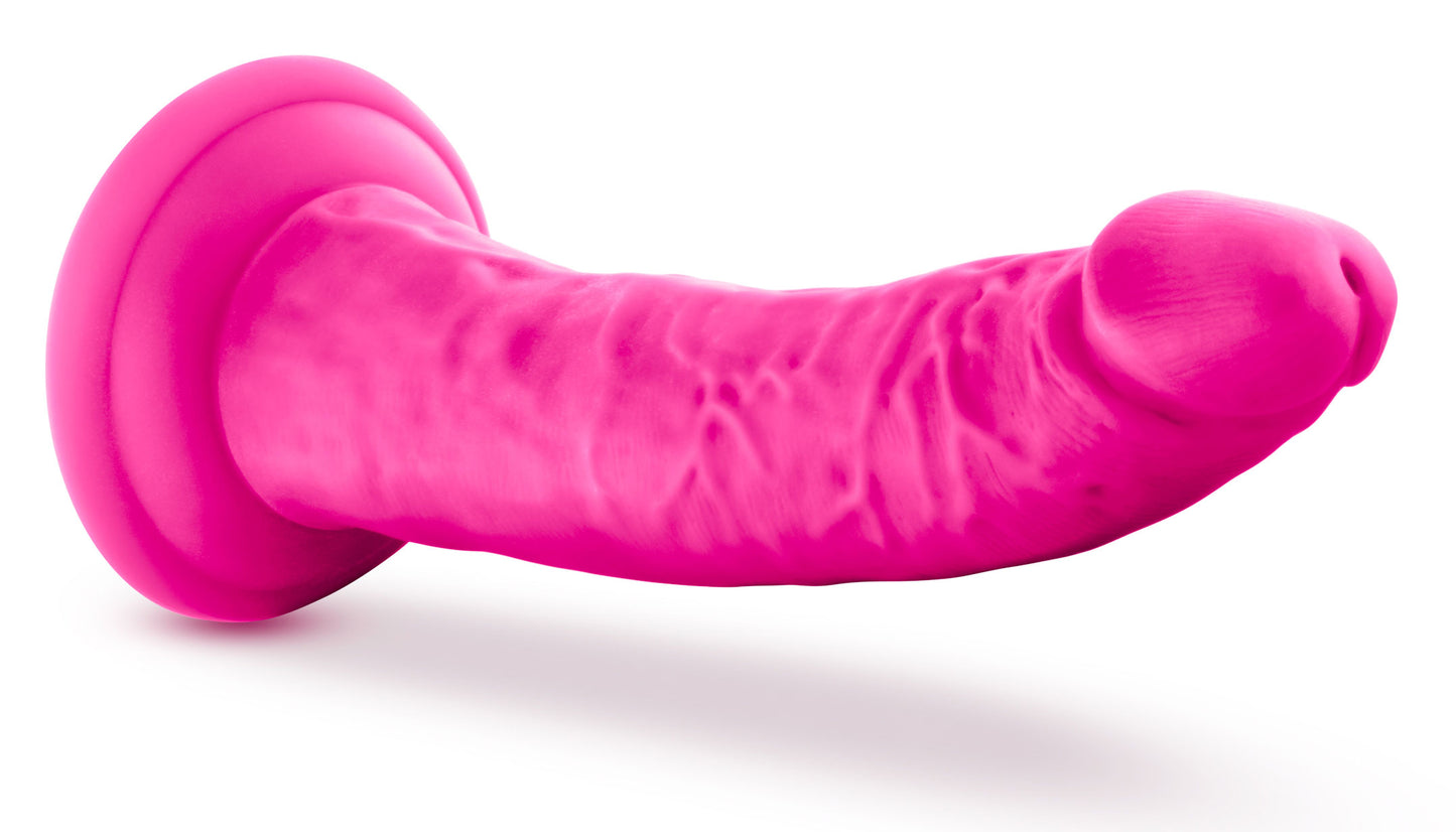 Au Naturel Bold Jack 7 Inch Dildo with Suction Cup - Pink