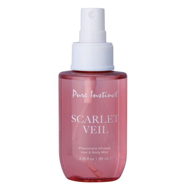 Pure Instinct Scarlet Veil Hair and Body Mist with Pheromones - 3.35oz
