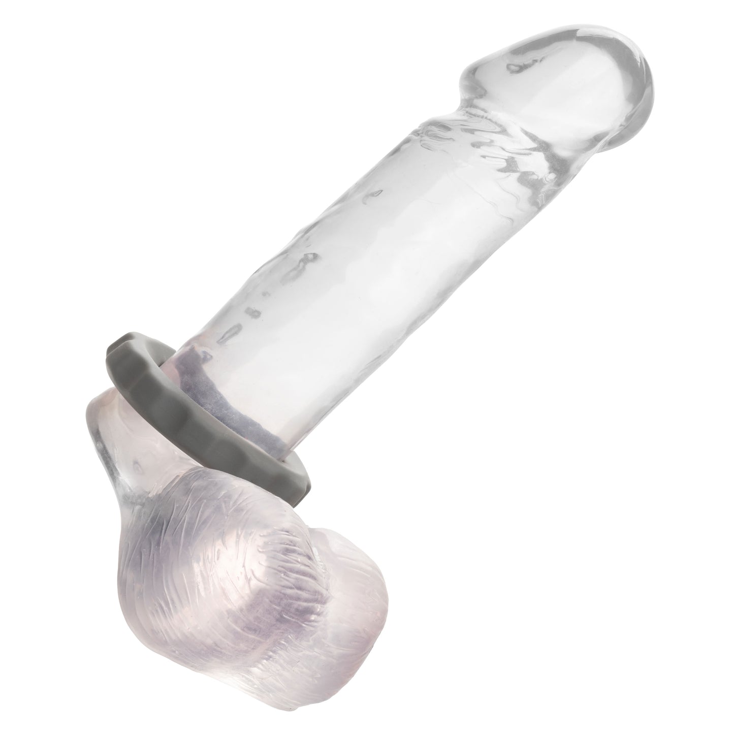 CalExotics Alpha Liquid Silicone Erect Ring - Gray - Ultra-Stretchy Enhancer