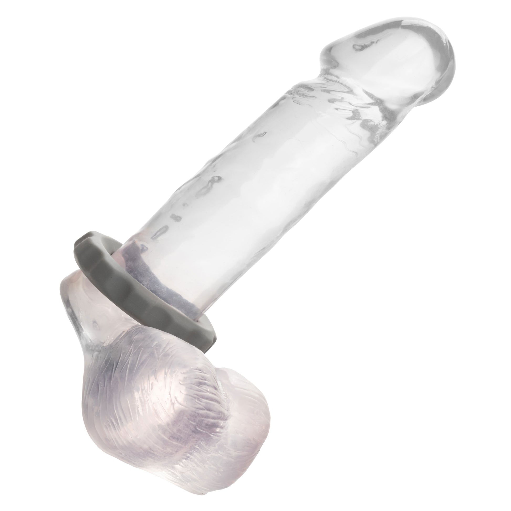 CalExotics Alpha Liquid Silicone Erect Ring - Gray - Ultra-Stretchy Enhancer