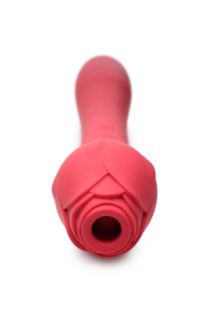 Bloomgasm Sweet Heart Rose 5x Suction Rose and 10x Vibrator - Pink
