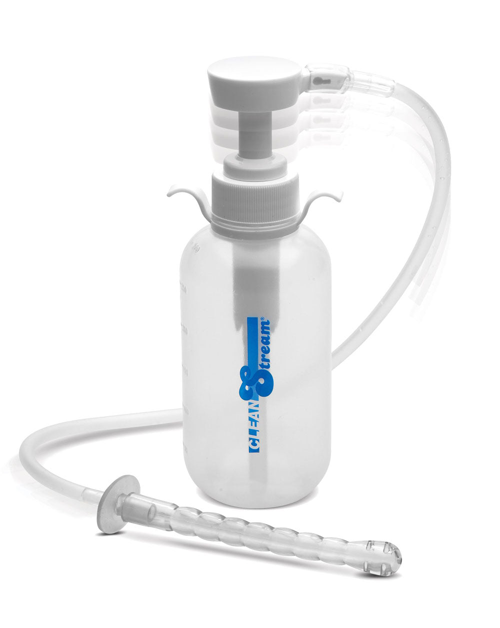XR Brands Pump Action Enema Bottle with Nozzle - Clear