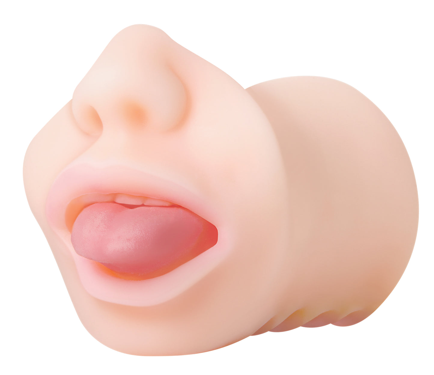 Evolved Novelties Real Mouth Stroker with Realistic Tongue – Beige