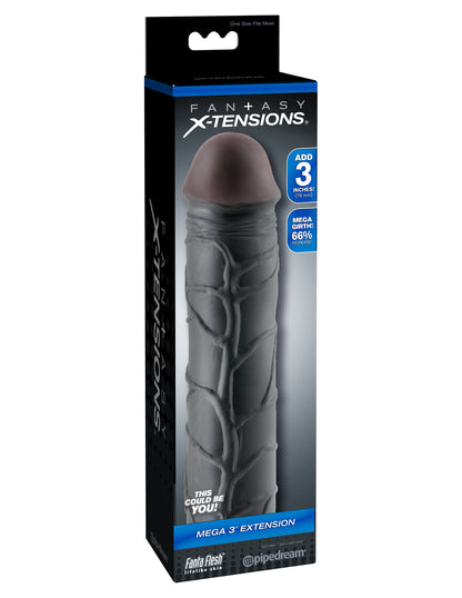 Pipedream Fantasy X-Tension Mega 3-Inch Extension - Black