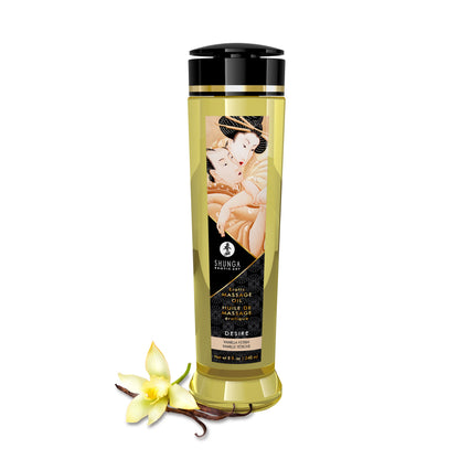 Shunga Desire Massage Oil – Vanilla – 8 Fl. Oz.