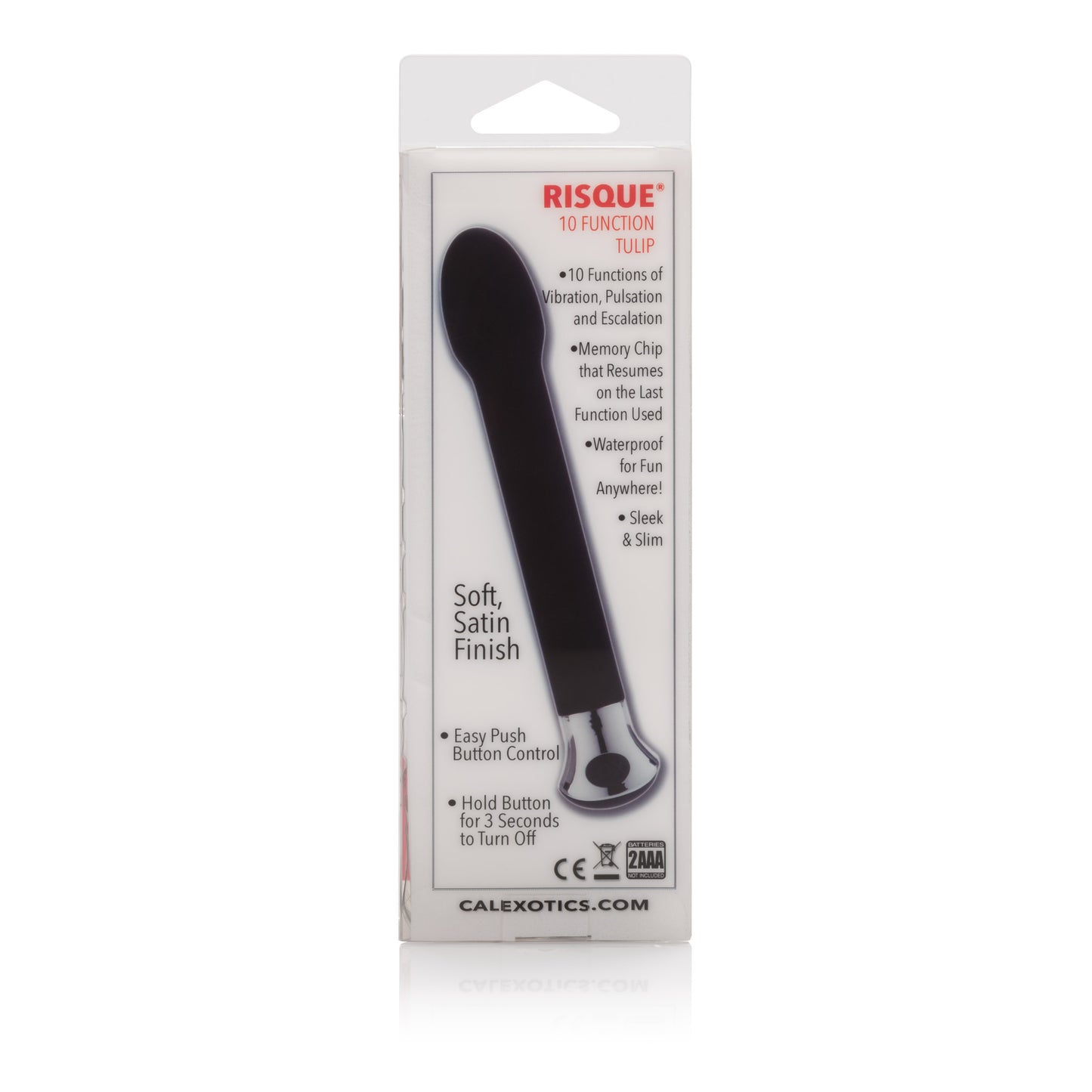 CalExotics 10-Function Risque Tulip Vibrator – Black