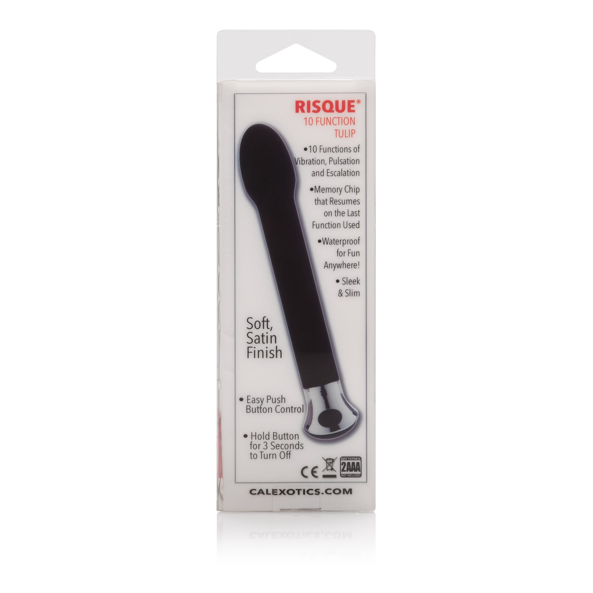 CalExotics 10-Function Risque Tulip Vibrator – Black