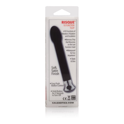 CalExotics 10-Function Risque Tulip Vibrator – Black