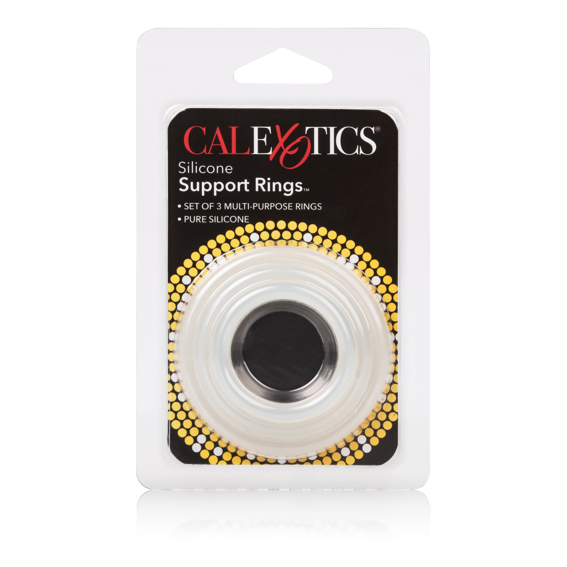 CalExotics Silicone Support Rings Set – Erection Enhancers – Clear