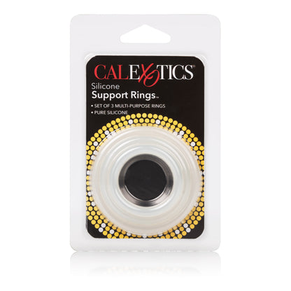 CalExotics Silicone Support Rings Set – Erection Enhancers – Clear
