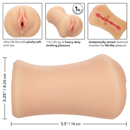 CalExotics Stroke It Tight Pussy Stroker Sleeve – Ivory
