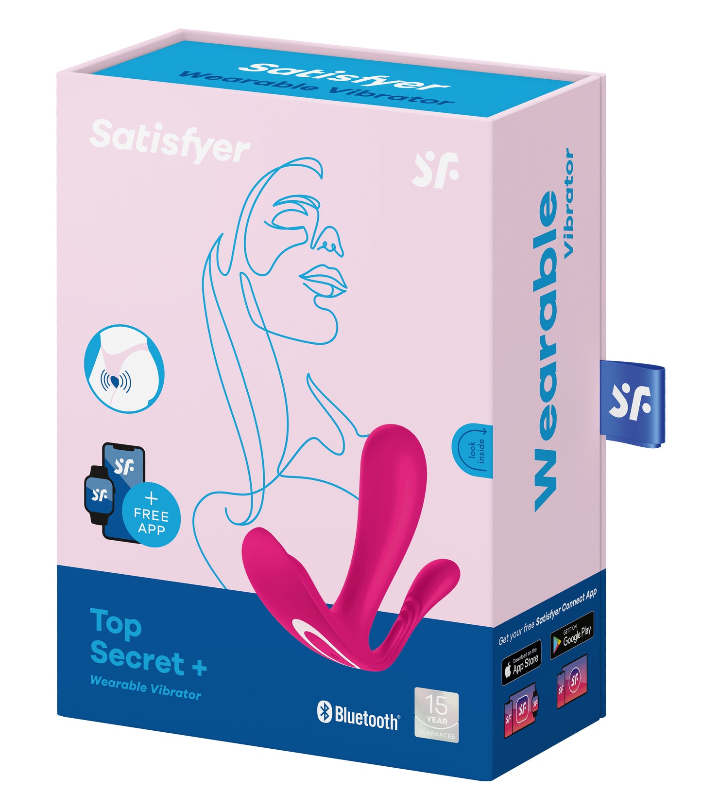 Satisfyer Top Secret + Wearable Vibrator for G-Spot and Anal Stimulation – Pink