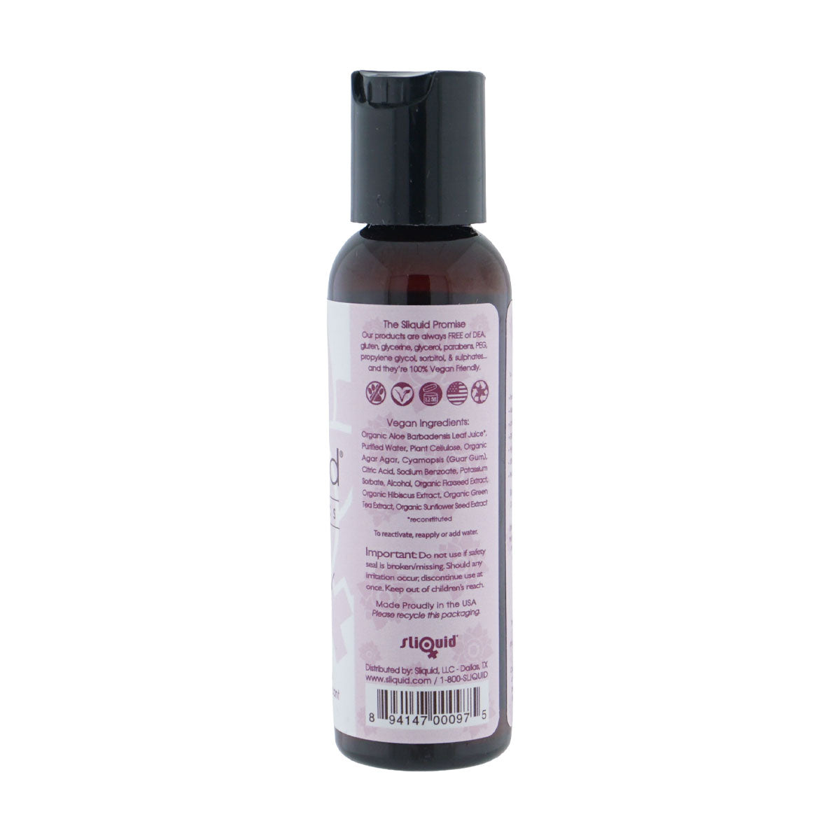Sliquid Organics Natural Gel - Aloe-Based Lubricant - 2 Fl. Oz.