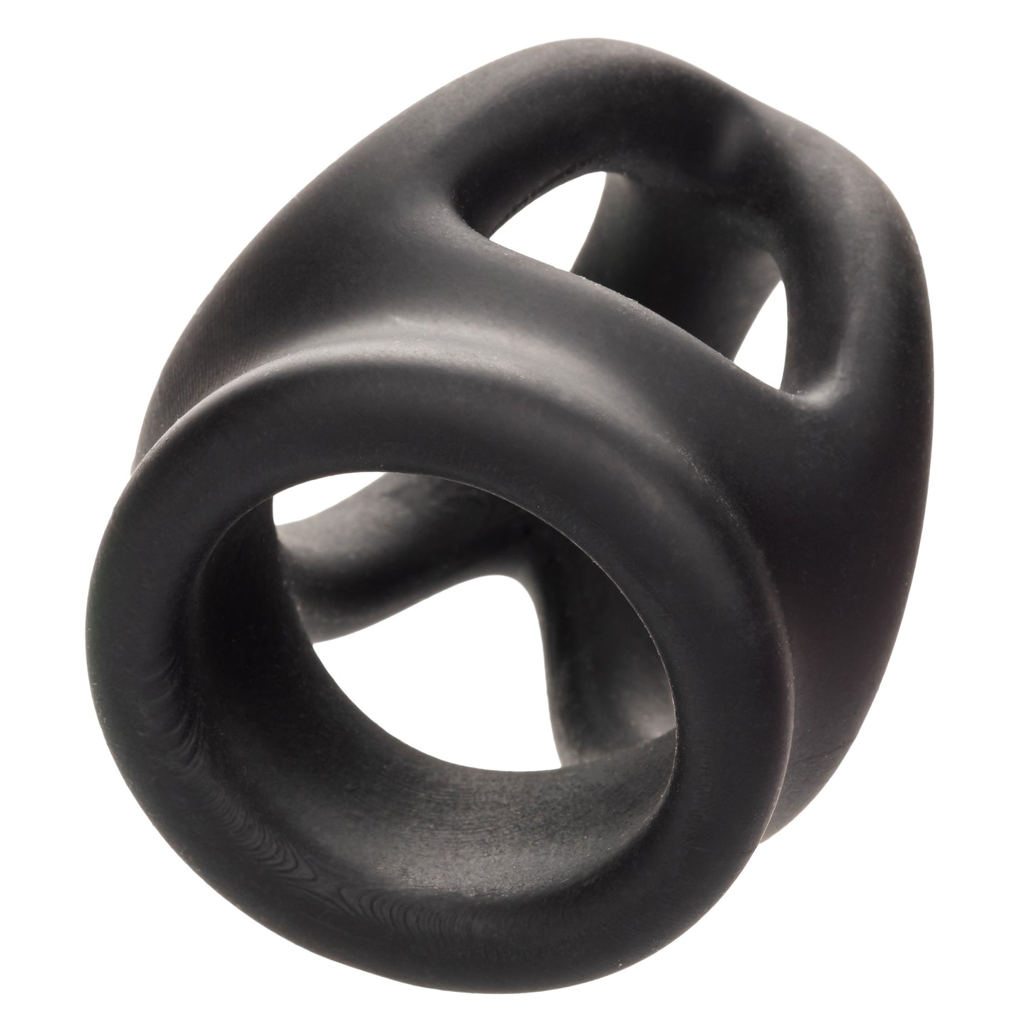 CalExotics Alpha Liquid Silicone Dual Cage and Ring - Black