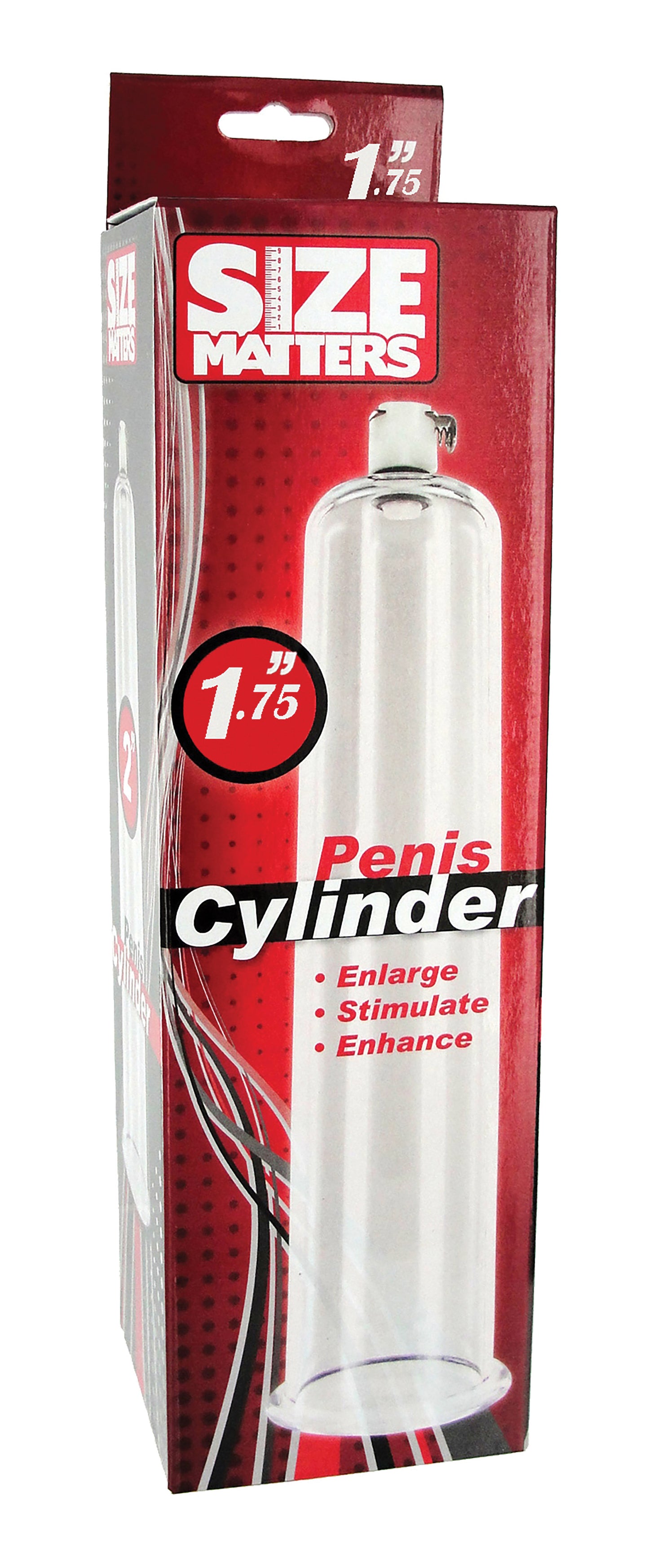XR Brands Penis Pump Cylinder - 1.75 Inch Diameter, 9 Inch Length, Clear