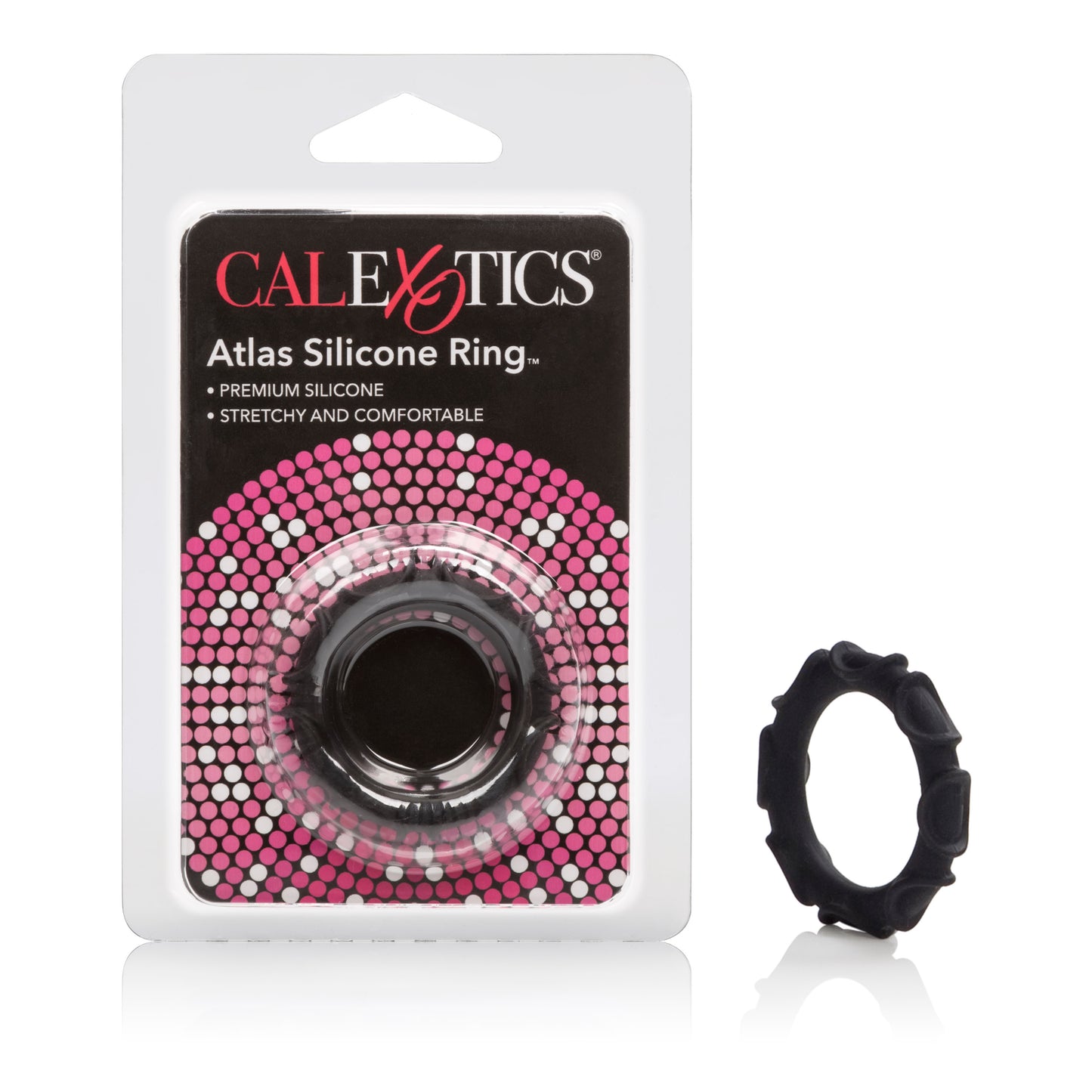 CalExotics Atlas Silicone Ring - Sturdy Erection Enhancer - Black
