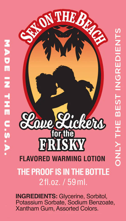 Love Lickers Virgin Strawberry Massage Oil - Warming Edible Oil - 1.76 Fl. Oz.
