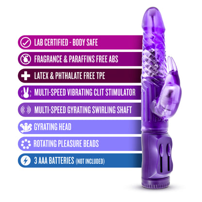 B Yours Beginner's Bunny Vibrator – Purple – Multi-Function