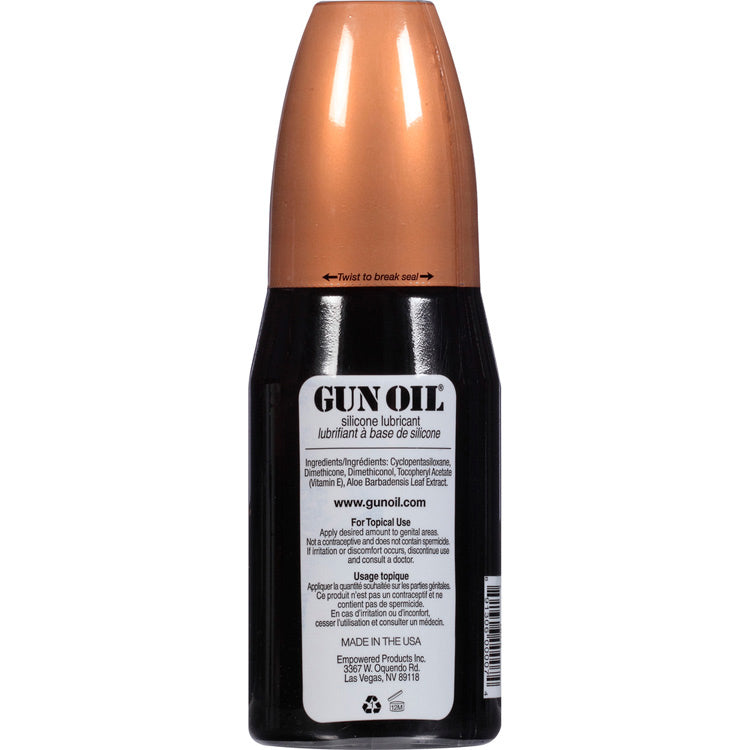 Gun Oil Silicone Lubricant - 8 Oz - Aloe Vera and Vitamin E