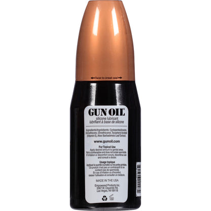Gun Oil Silicone Lubricant - 8 Oz - Aloe Vera and Vitamin E