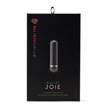 Nu Sensuelle Joie Bullet - Black - Rechargeable Personal Massager with 15 Vibrations