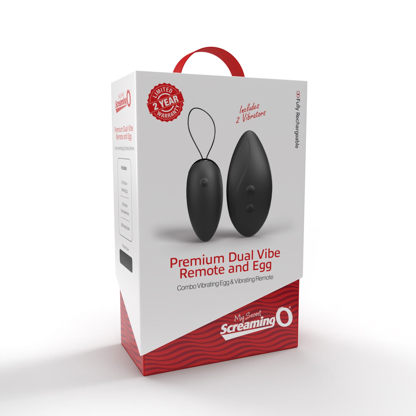 Screaming O Premium Dual Vibe Remote and Egg – Black – Waterproof, Rechargeable, Multi-Function