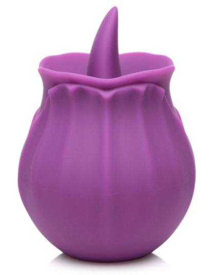 Inmi Bloomgasm Wild Violet Licking Silicone Stimulator - Violet