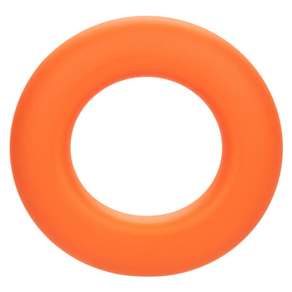 CalExotics Alpha Liquid Silicone Prolong Large Ring – Orange – Waterproof