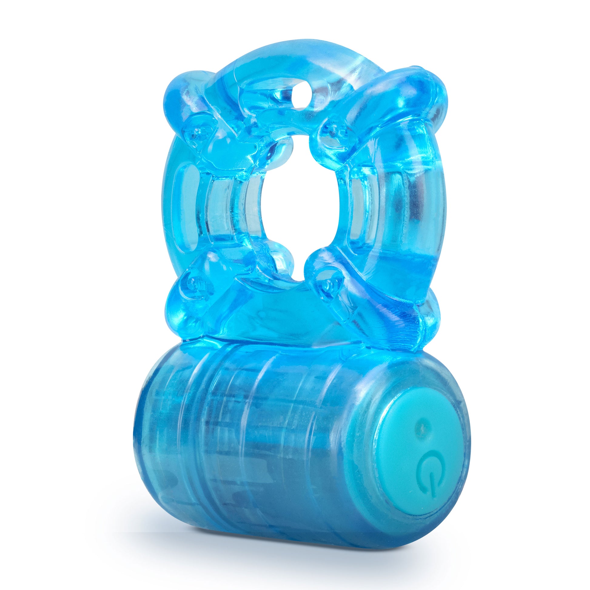 Stay Hard Rechargeable 5 Function Cock Ring – Blue