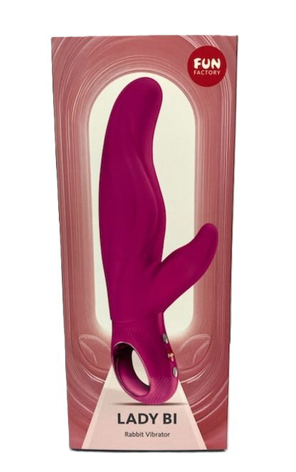 Fun Factory Lady Bi Rabbit Vibrator – Magenta – Dual G-Spot and Clitoral Stimulation