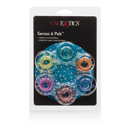 CalExotics Senso 6 Pack Erection Enhancers – Multi Color